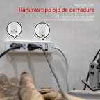 GE Protector contra sobretensiones, regleta 2 unidades, extensión de 6 ft