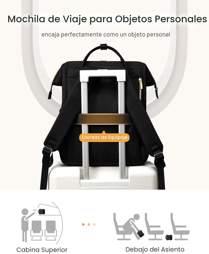 LOVEVOOK - Mochila de computadora portátil para mujer con bolsillo...