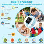 Relojes digitales para niños y niñas, reloj deportivo con rastreador de fitness, podómetro, alarmas, cronómetro, no necesita aplicación, reloj impermeable para niños, regalo para adolescentes