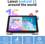 Tablet Android 16 de 10 pulgadas, 20 GB de RAM 128 GB ROM 2 TB expandible, Negro