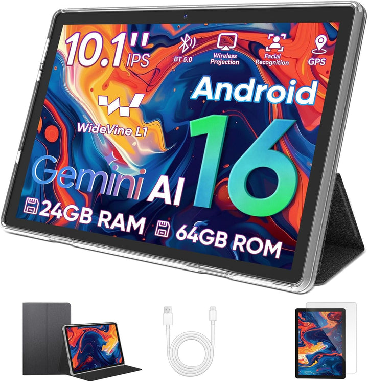 Tablet mejorada 2026 de 10 pulgadas, tableta Android 16, procesador...