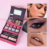 Wisnewth Kit de maquillaje todo en uno de 45 piezas con estuche de...