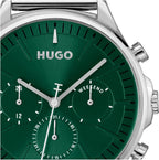 HUGO #Smash Multi Watch para hombre, caja de acero inoxidable, movimiento multifunción, diseño elegante y divertido, precisión de cuarzo, uso diario atrevido, regalo para él