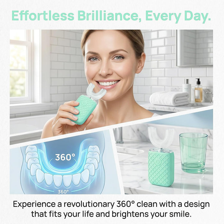 yeklike Sonic Electric - Cepillo de dientes en forma de U para adul...