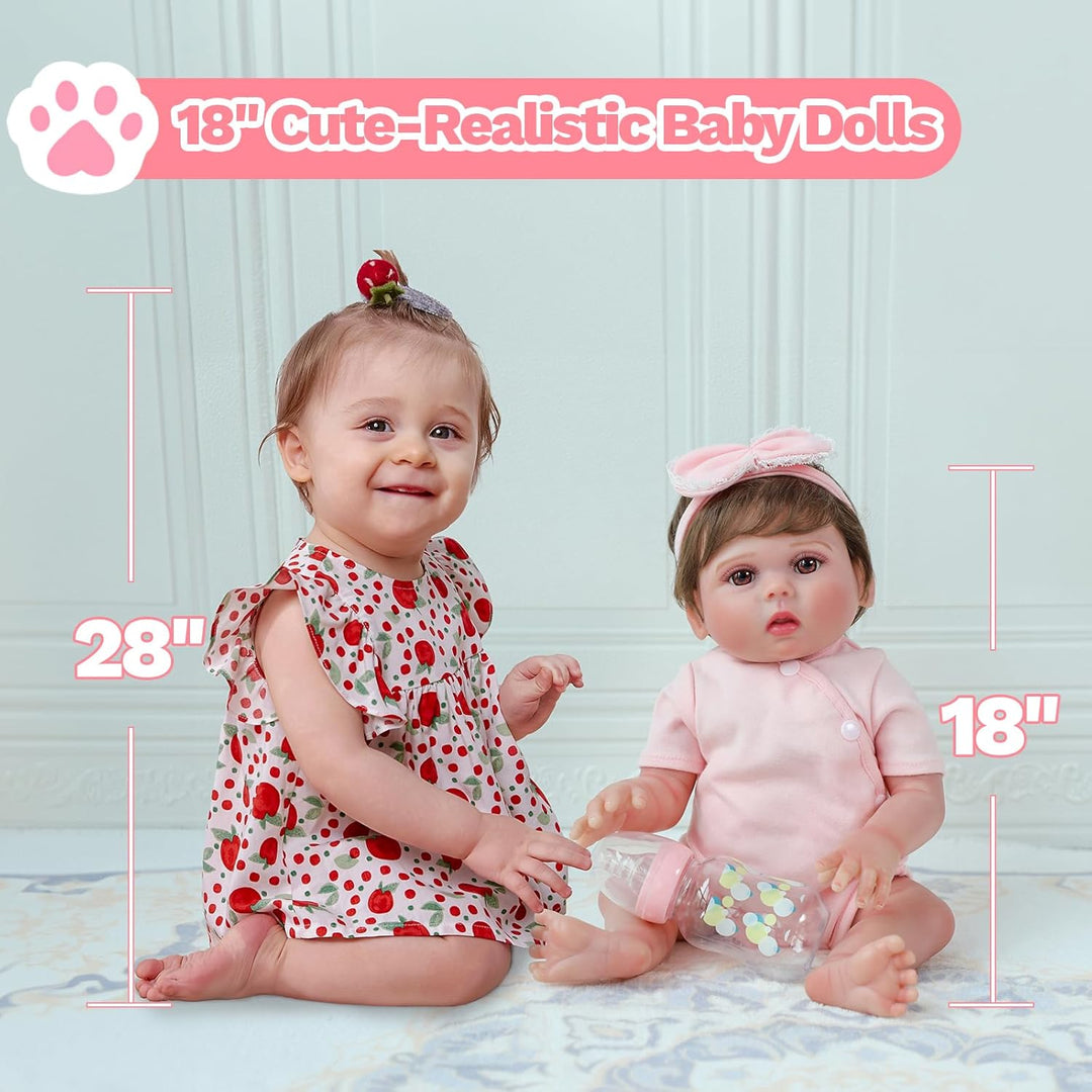 SCOM Muñeca Reborn Baby Girl \u2013 Muñeca realista de la vida real...