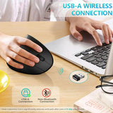 Ratón ergonómico, LEKVEY ratón vertical inalámbrico recargable - ra...
