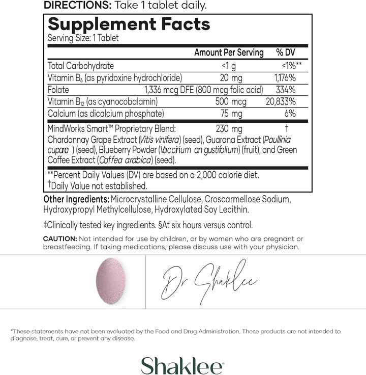 Shaklee MindWorks - Suplemento de salud cerebral para la nitidez y...