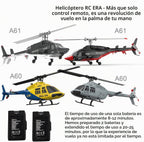 A60 206 Helicóptero de control remoto avión 4CH RC Heli Aileronless escala 1/42 giroscopio de 6 ejes retención de altitud para adultos principiantes/gris