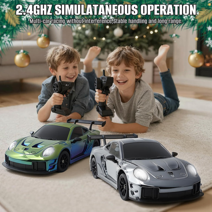 Aka Supaku Coche de deriva a control remoto, 1:24 4WD, vehículo con...