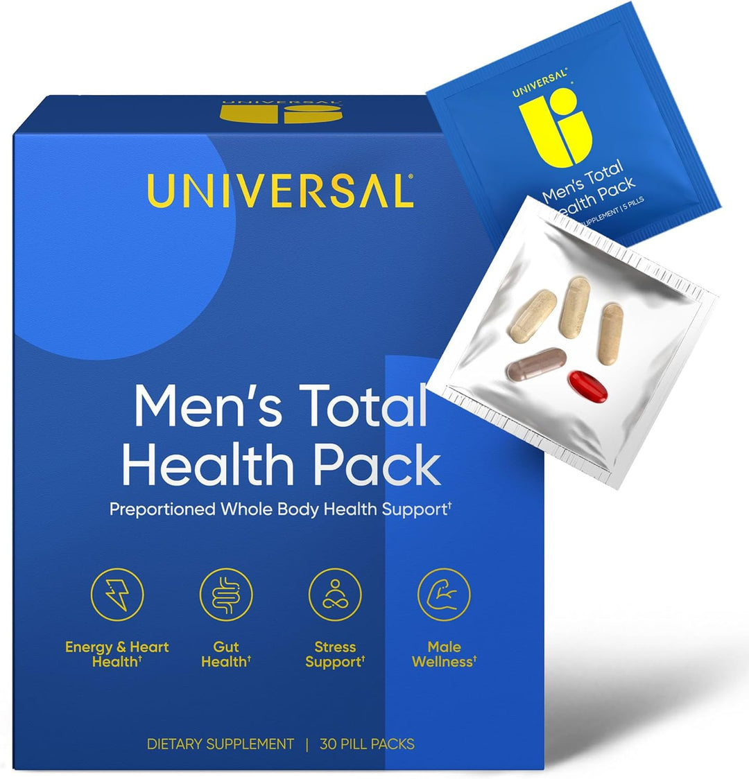 Paquetes de vitaminas diarias Total Health para hombres, 22 mineral...