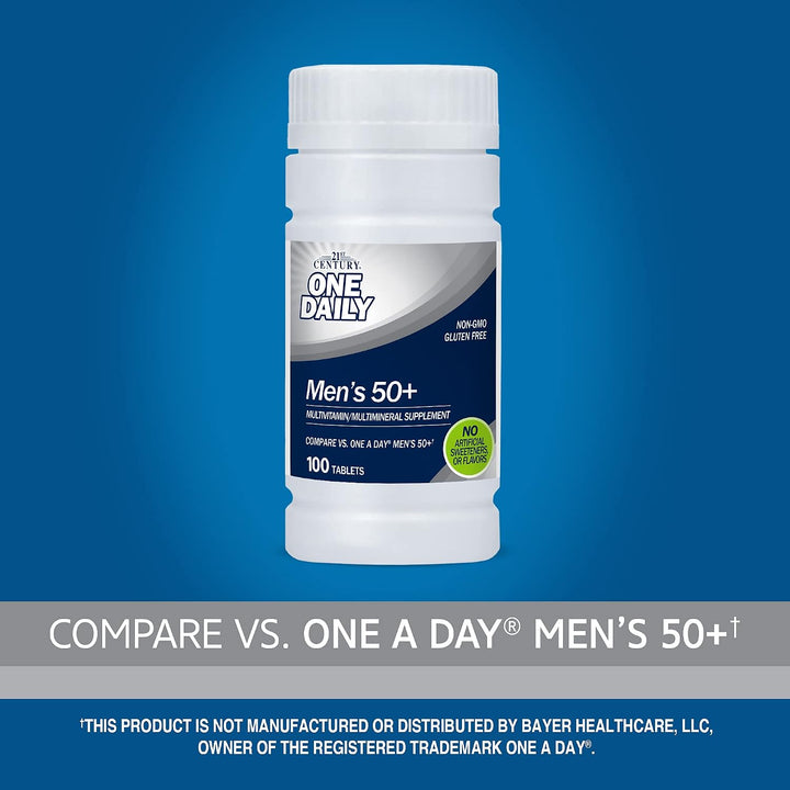 21st Century One Daily Men's 50+ Tablets, 100 unidades