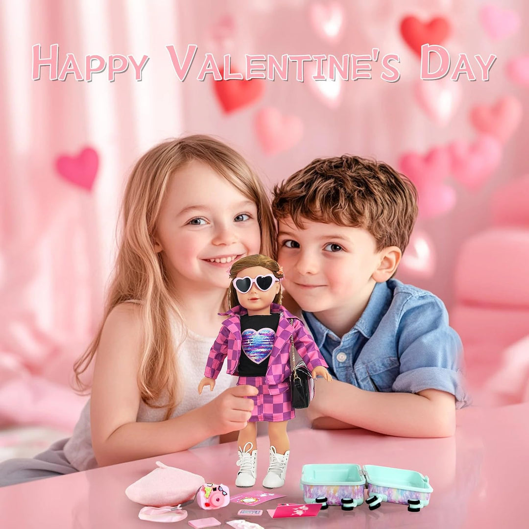 Ropa de muñeca americana de 18 pulgadas, accesorios de ropa para ni...