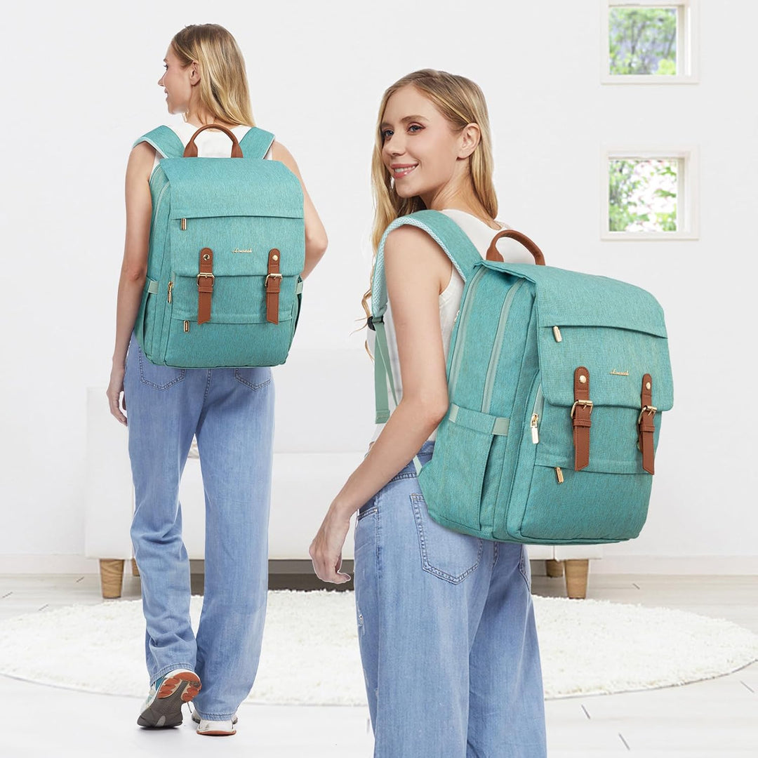LOVEVOOK Mochila para computadora portátil para mujer, mochila de v...