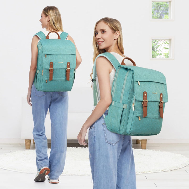 LOVEVOOK Mochila para computadora portátil para mujer, mochila de v...