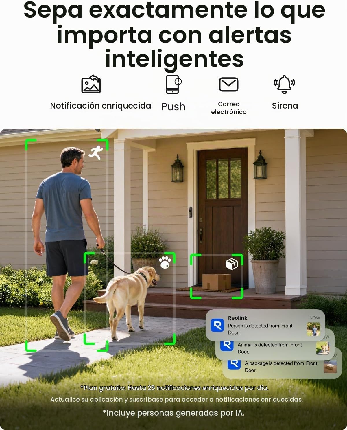 REOLINK Timbre de video con batería (2.ª generación) con kit de cámara Home