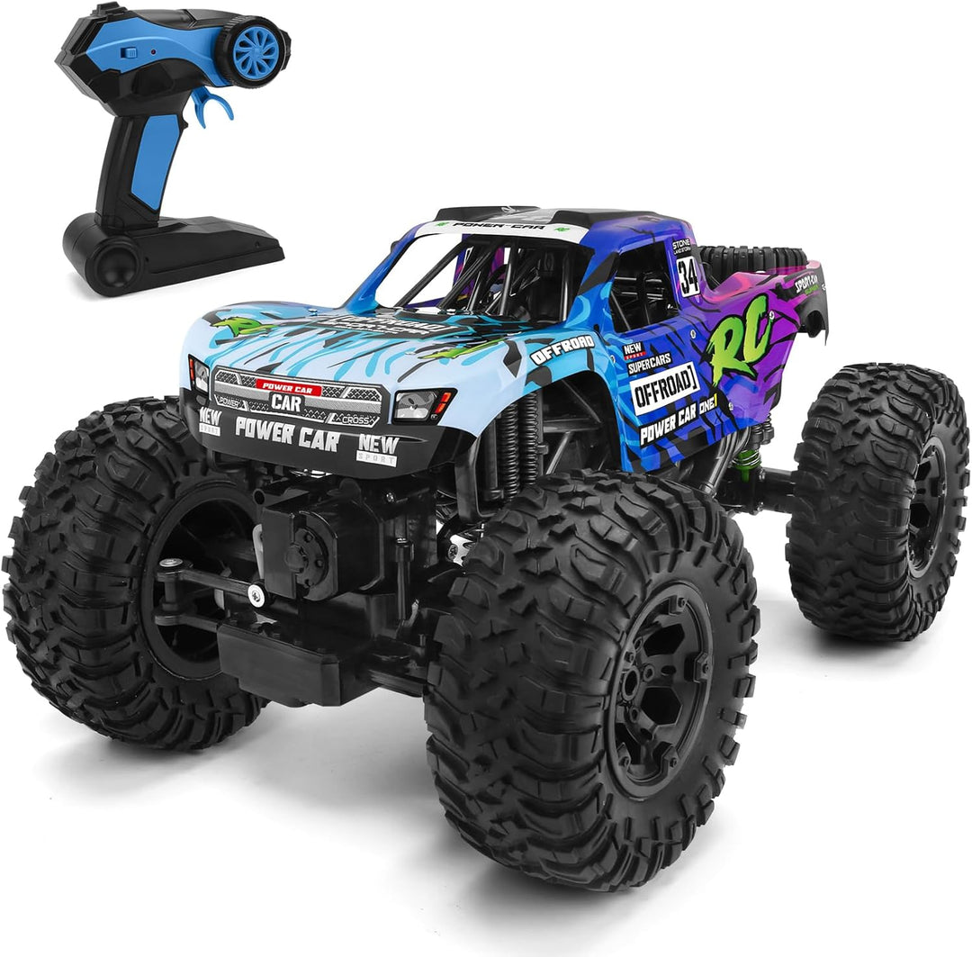 Camión de control remoto, 1:12 4x4 Offroad impermeable, auto grande...