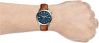 Reloj cronógrafo Fossil Townsman para hombre, cuarzo, acero inoxidable y correa de cuero