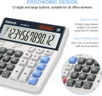 Calculadora de escritorio Contabilidad Pantalla extra grande Botones grandes Calculadora científica 401 Función Batería solar para estudiantes universitarios de oficina, escuela