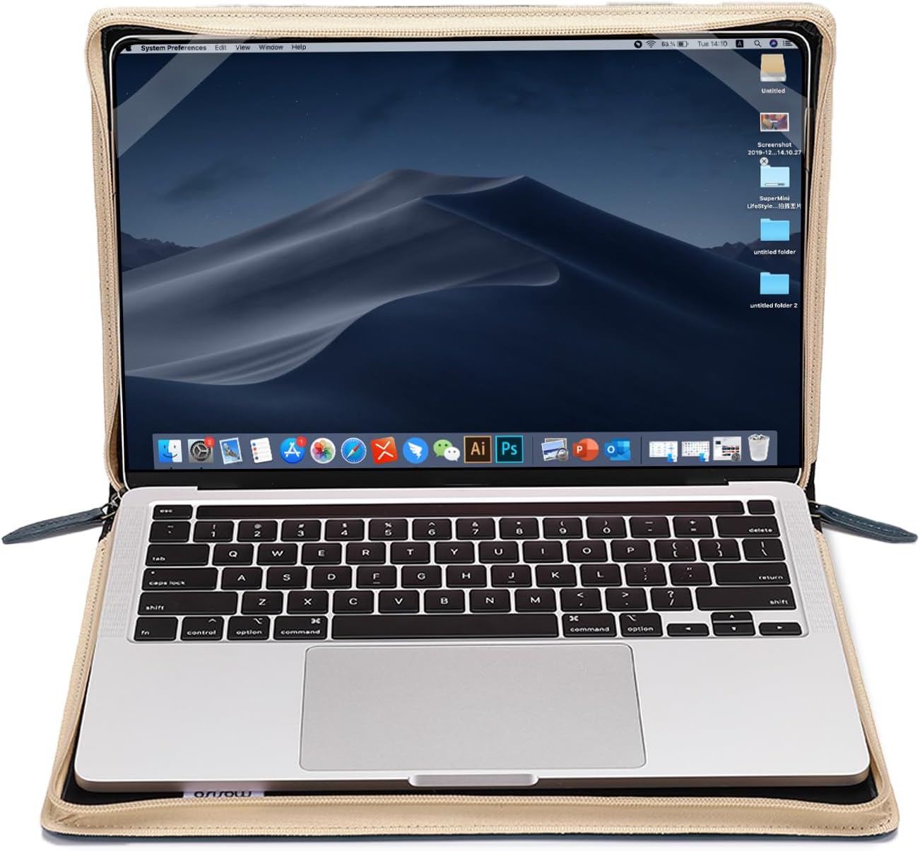 MOSISO - Funda para laptop, piel sintética, estilo vintage, para po...