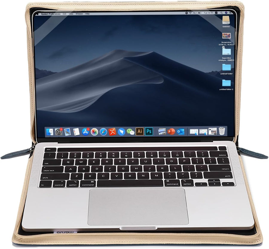 MOSISO - Funda para laptop, piel sintética, estilo vintage, para po...