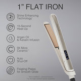 Remington Shine Therapy - Plancha alisadora de pelo de 1 pulgada, p...