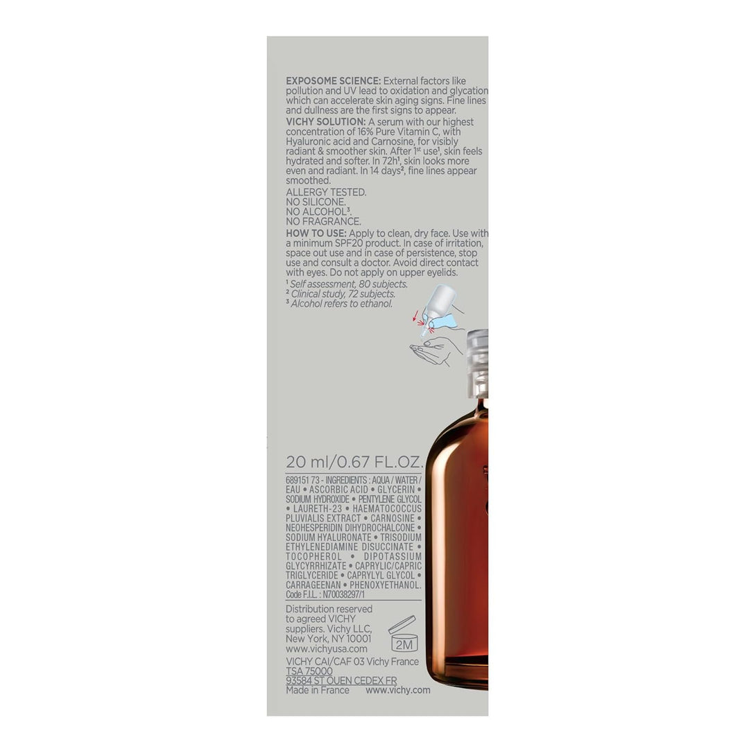 VICHY LiftActiv Suero de Vitamina C para la Cara, Suero Iluminador...