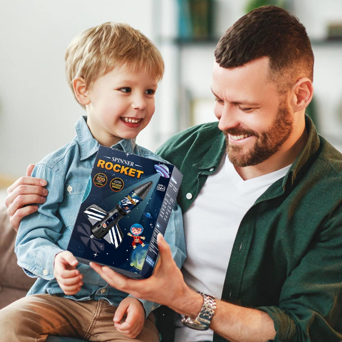 Lanzacohetes para niños, juguete de cohete de aire motorizado de