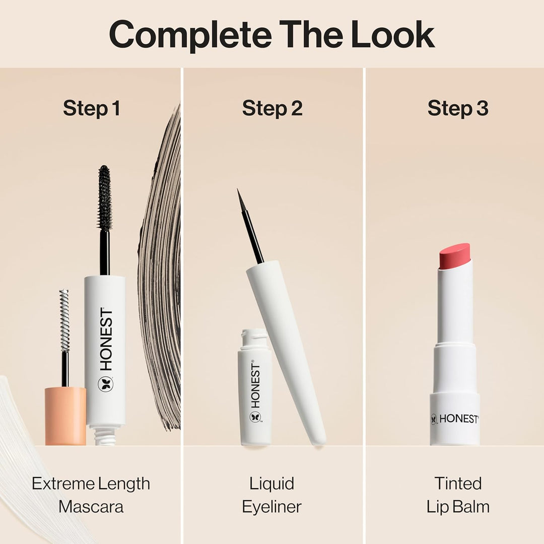 Honest Beauty Bálsamo labial hidratante vegano tintado, paquete de...