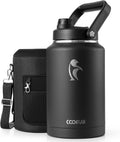 Coolflask Titan - Botella de agua aislada con tapa de boquilla de asa