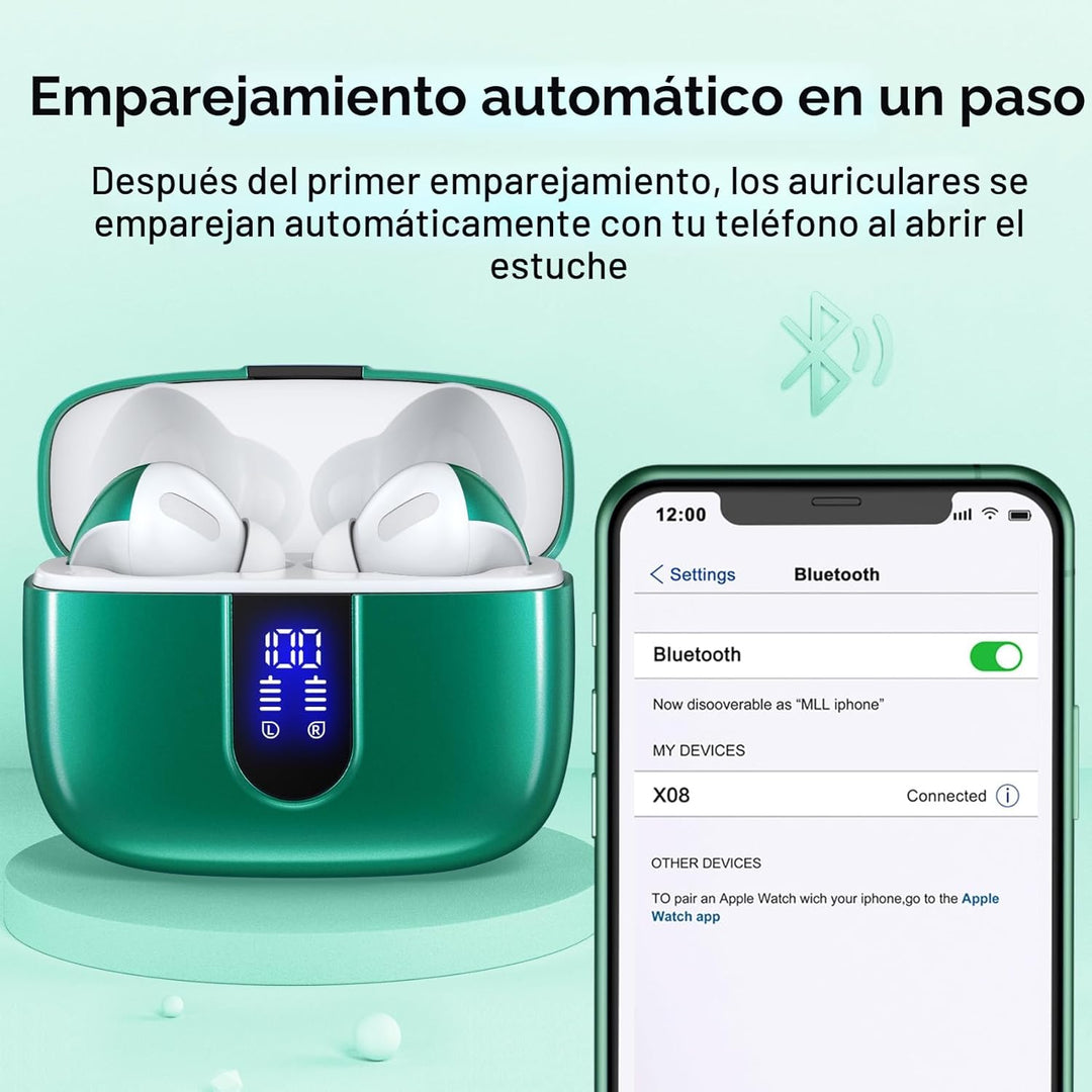 TAGRY Auriculares Bluetooth Verdaderamente Inalámbricos Auriculares...