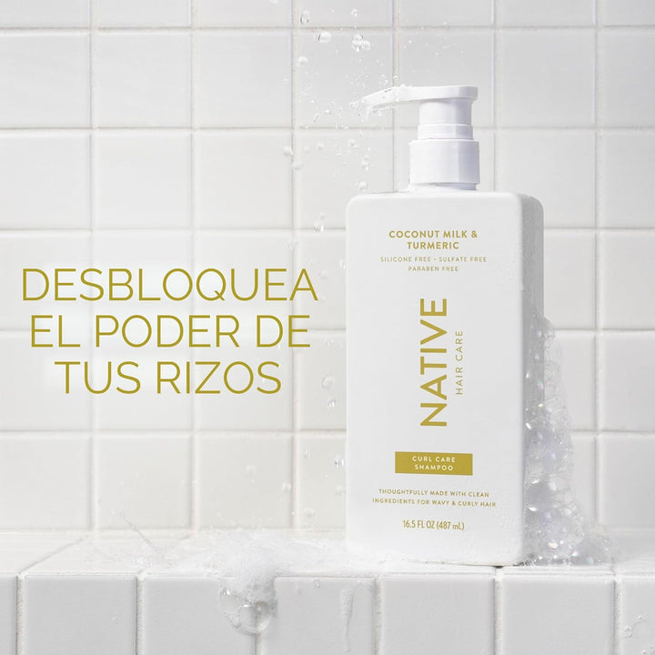 Native El champú y acondicionador de coco y cúrcuma contiene ingred...