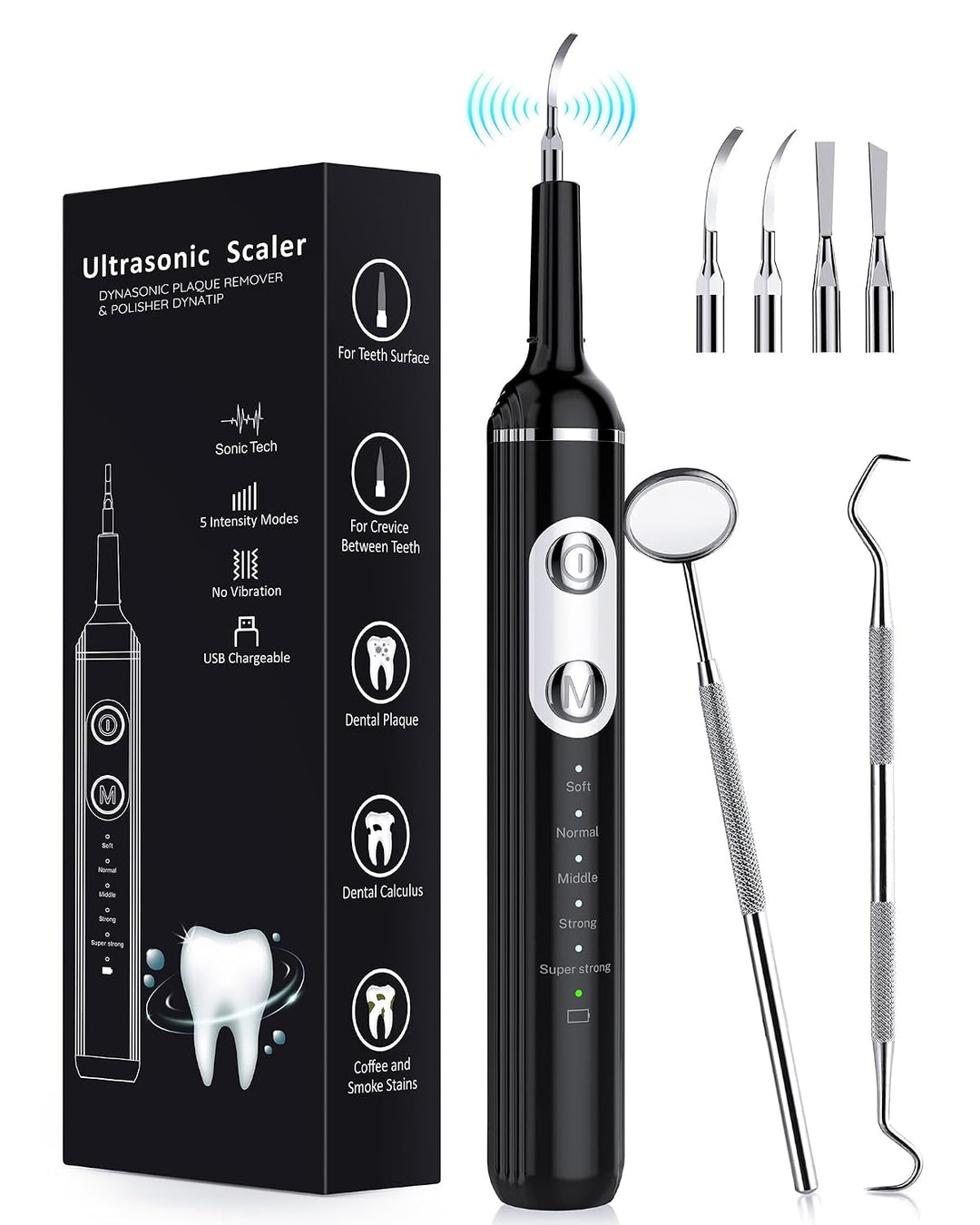 Removedor de placa para dientes, kit de limpieza dental removedor d...