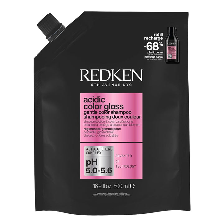 Redken Champú Acidic Color Gloss sin sulfatos para protección del c...