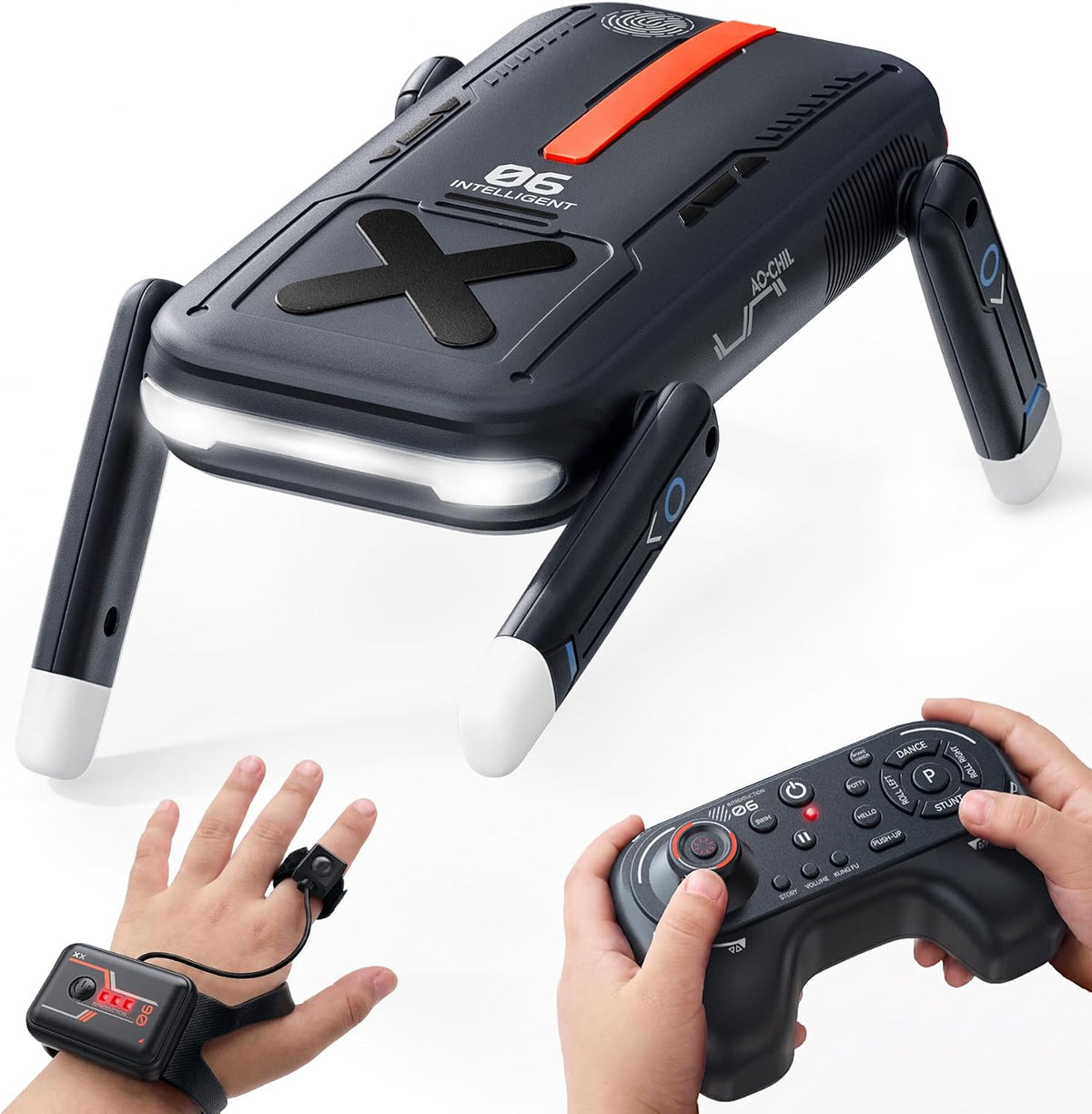 Ruko R1 Mini Robot Dog, 4 vías de acrobacias Flip & Perro robot de