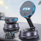 Qi2.2 25W MagSafe Cargador de montaje para coche, ventilador de