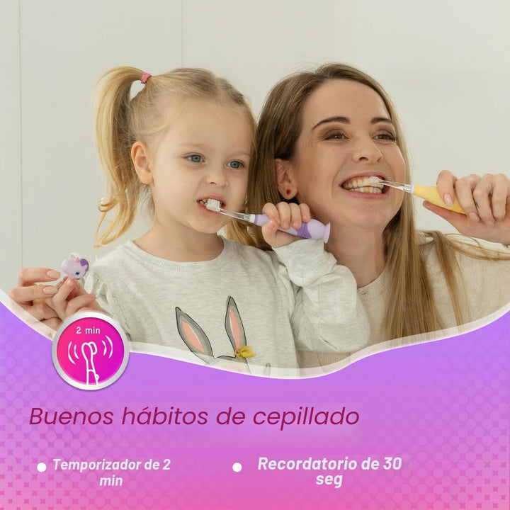 Papablic Cepillo de dientes sónico eléctrico para niños pequeños pa...