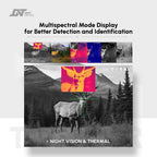 DNT Optics TNC335R ThermNight Alcance térmico y de visión nocturna multiespectral con telémetro láser y calculadora balística