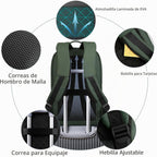 HK - Mochila para hombre, bolsa delgada para computadora portátil de 15,6