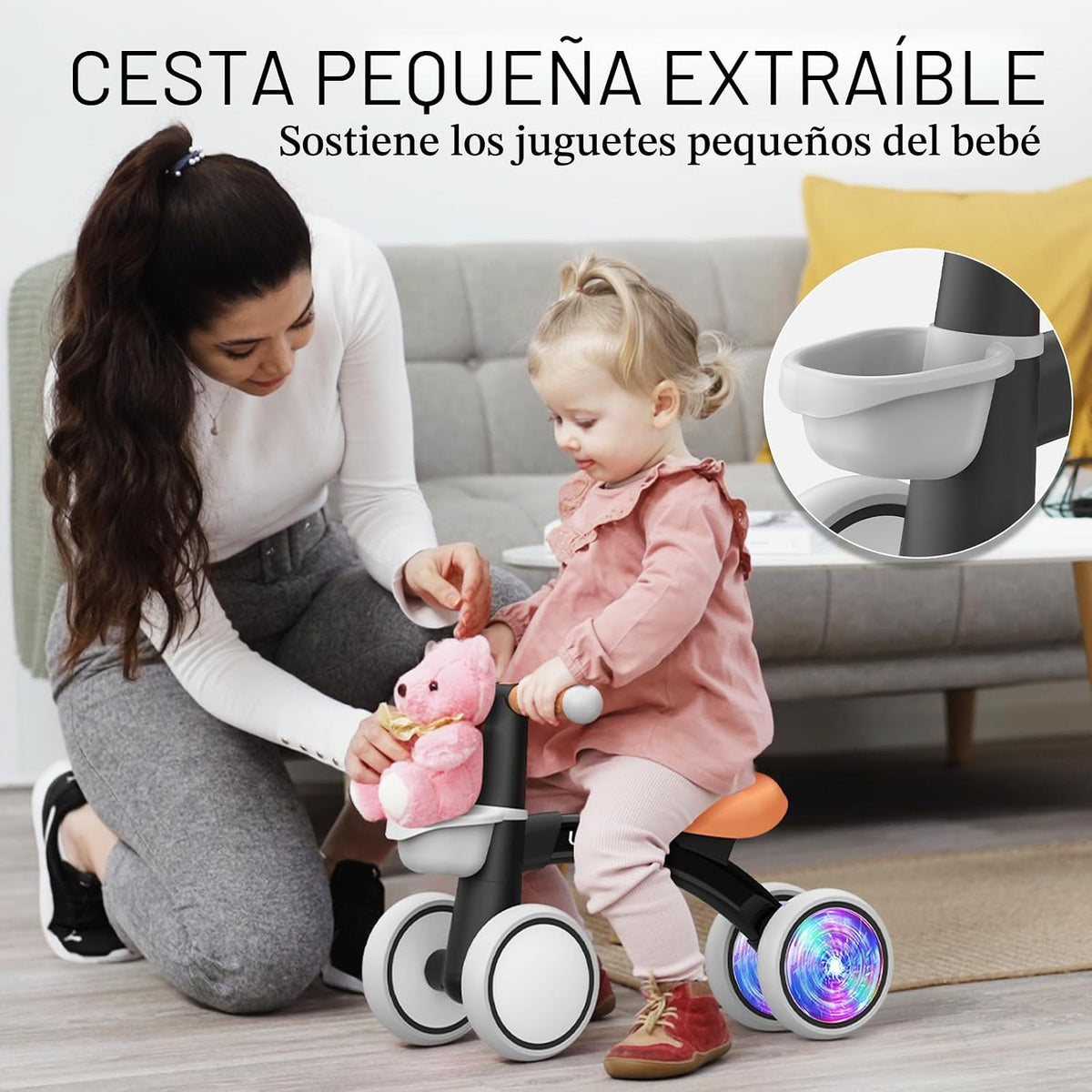 Umatoll Juguete de bicicleta de equilibrio para bebé para niño de 1 año