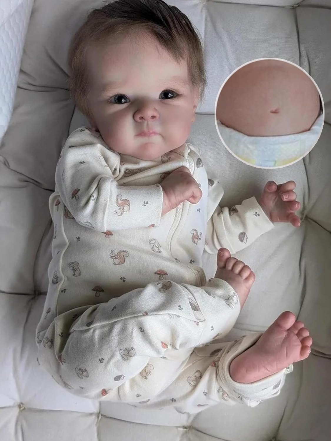 Anano Muñecas Reborn para niñas de 18 pulgadas, muñeca de bebé reci...