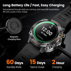 Reloj inteligente para exteriores para hombres, AMOLED de 1.43 pulgadas