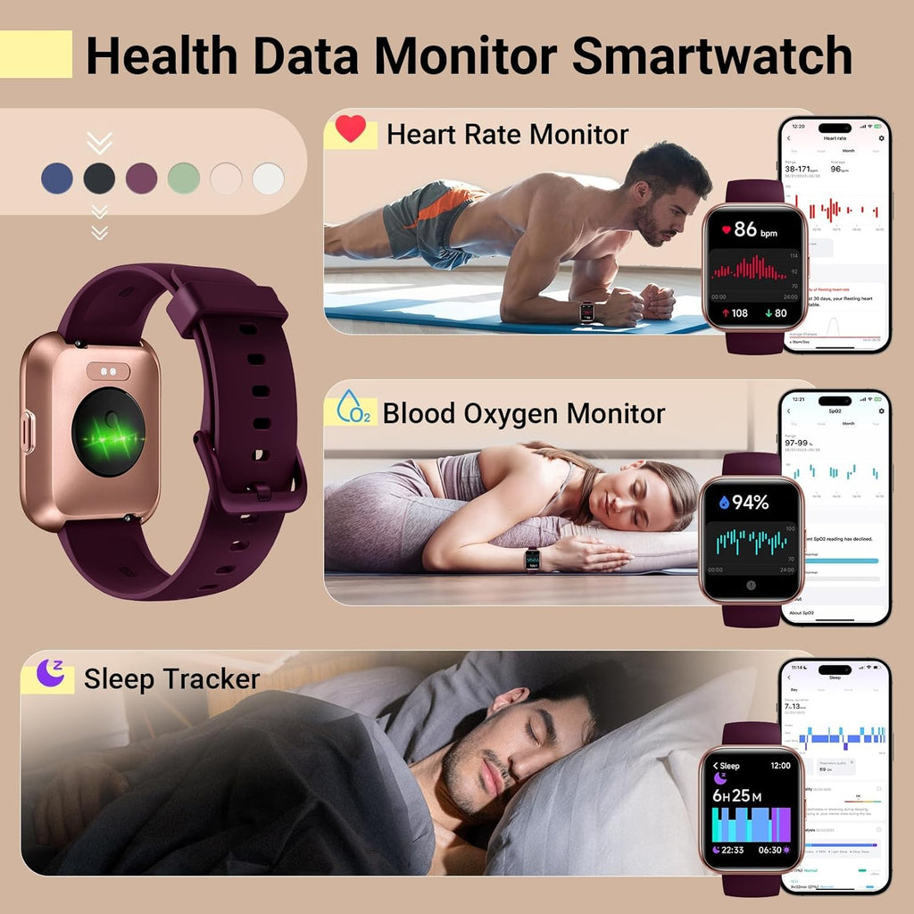 Relojes inteligentes para mujer, reloj inteligente para teléfonos Android y iPhone, relojes de fitness para mujer con Alexa, alertas de llamadas y notificaciones