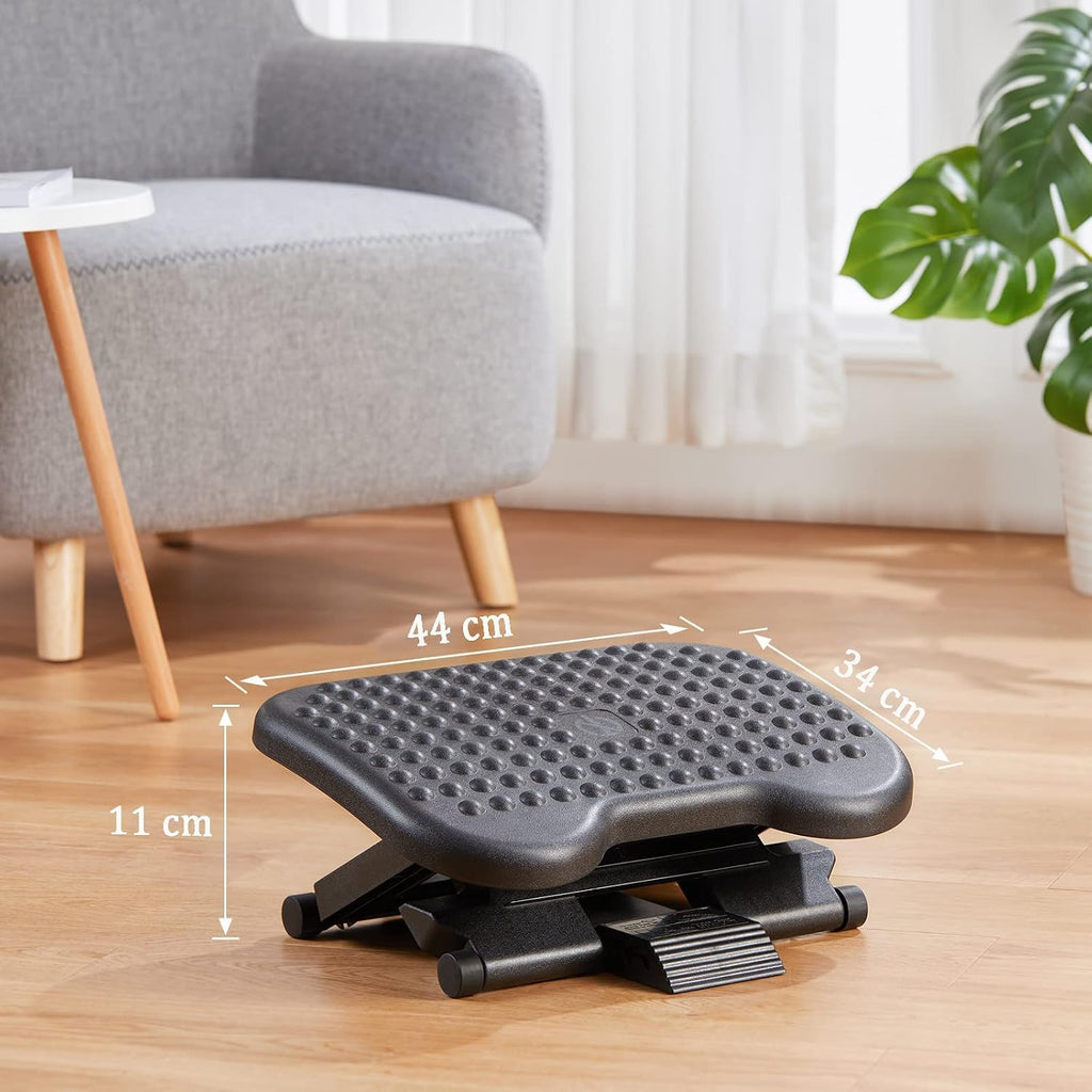 Lámpara HUANUO - Reposapiés para debajo del escritorio, reposapiés de masaje de 17.1 pulgadas, ajustable e inclinable