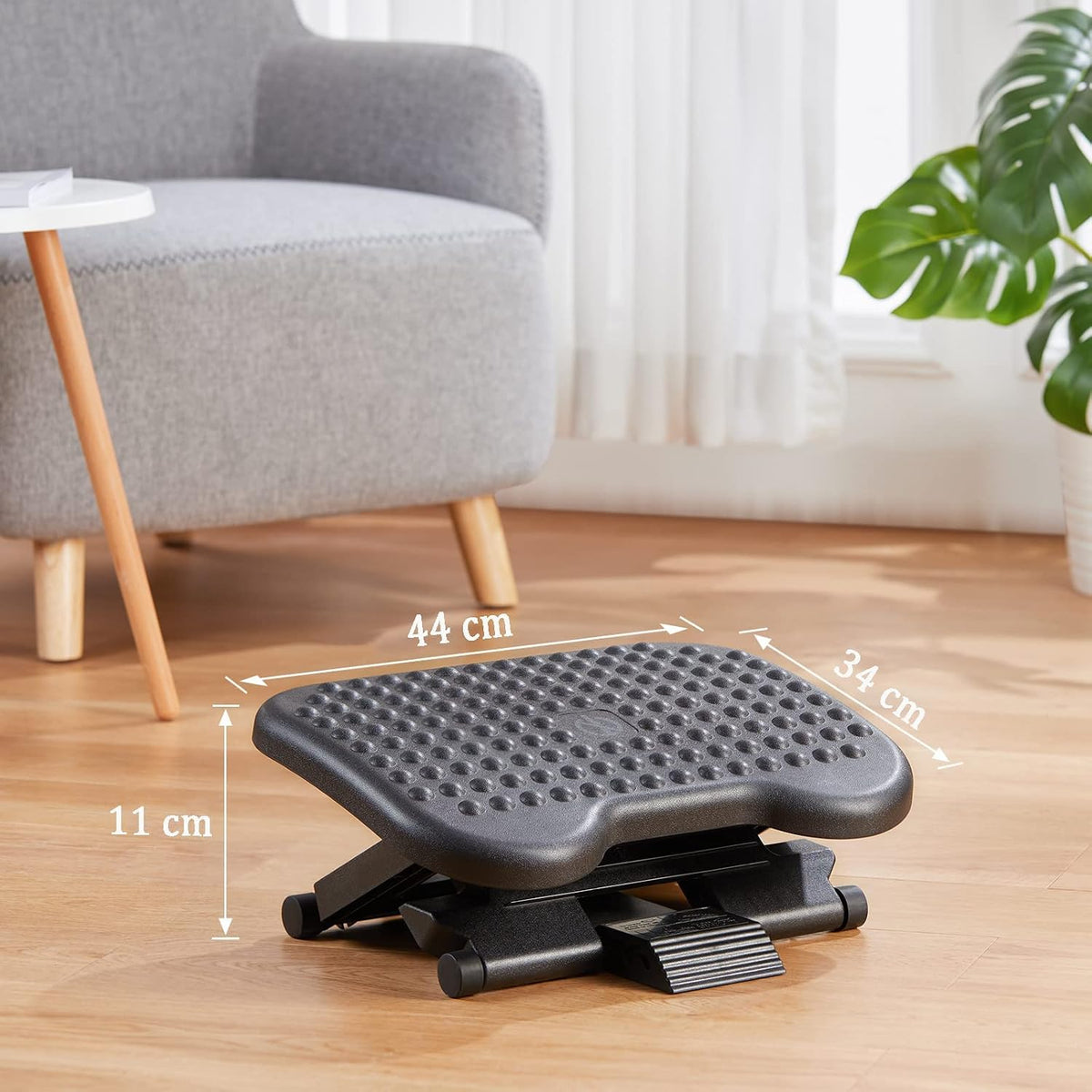 Lámpara HUANUO - Reposapiés para debajo del escritorio, reposapiés de masaje de 17.1 pulgadas, ajustable e inclinable