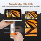 Microscopio portátil MX2-A para niños, 100-1600X Digital