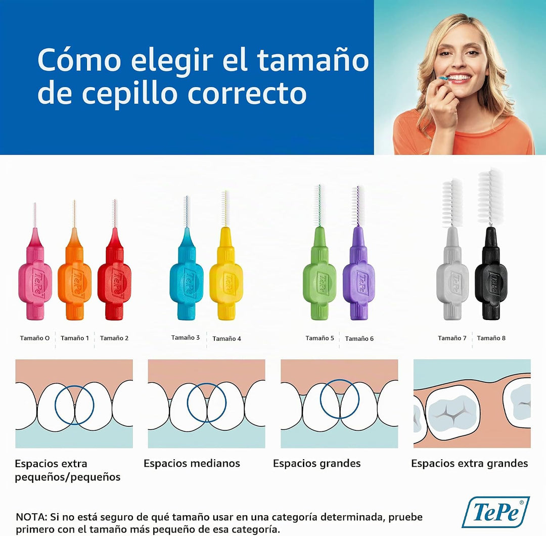 TePe Paquete de 25 cepillos interdentales originales, cepillo denta...