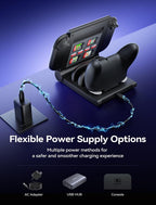 JSAUX 5-en-1 carga Dock para interruptor 2 Pro Controller & interruptor 1/2 JoyPads