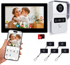 Sistema de intercomunicación video de 2 cables, timbre video 1080P monitor