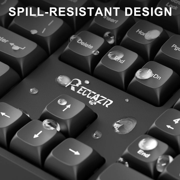 Combo de teclado y ratón inalámbrico con reposamuñecas, teclado y r...