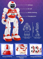 EduCuties Juguetes robot para niños, control remoto programable, ju...